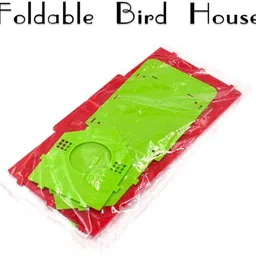 infinity overseas Bird House for Balcony and Garden Hanging Yellow & Green Plastic Bird House image 4