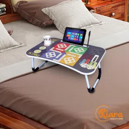 kiara quality first Ludo Game Prints Protable Foldable Table for Study & Work, Best for Work Home Wood Portable Laptop Table-picture-11