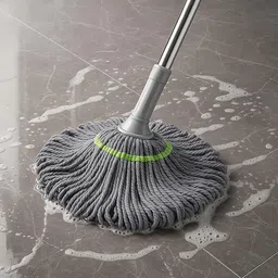 flipkart smartbuy 2-in-1 Twist Squeeze Floor Cleaning Mop Stick with Washable Microfiber Head String Mop image 2