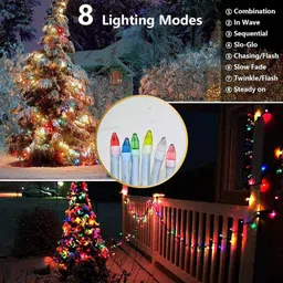 newness 16 LEDs 3 m Multicolor Flickering String Rice Lights image 2