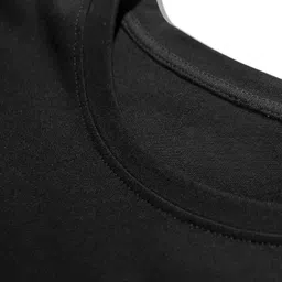 sixteenlines Men Printed Round Neck Pure Cotton Black T-Shirt image 3