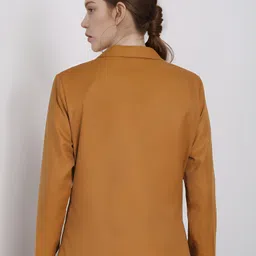 rocksy Women Solid Single Breasted Formal Blazer image 2