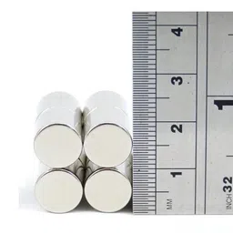 art ifact 10 Pieces of 10mm x 10mm Neodymium Magnets - N52 Disc / Cylindrical magnets - Rare Earth NdfeB Fridge Magnet, Multipurpose Office Magnets, Magnetic Paper Holder Pack of 10 image 3