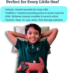 aksobha Kids Pain Relief for Fever Cold Aches | Handmade Cuddly Elephant Hot Cold Pack Abdominal Belt image 3