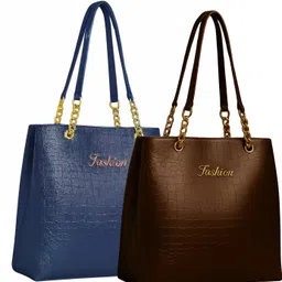 Women Blue, Brown Messenger Bag-image-3