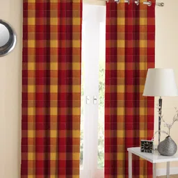 airwill 153 cm (5 ft) Cotton Room Darkening Window Curtain (Pack Of 2)-picture-17
