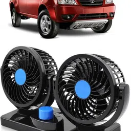 genipap Car Fan 12V 360 Head 2 Speed Quiet Strong for All Auto Vehicles-HNBI1828 Car Interior Fan-picture-12