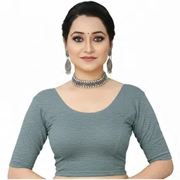 lambodar textiles Round Neck Women Blouse-picture-33