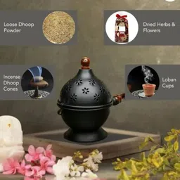 srdeco Iron, Wooden Black Neti Pot image 4