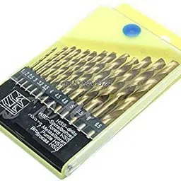 kshivi Rotary Drill Bits Combo 13 Pcs Twisted High Speed Steel Drill Bit Set For Metal Aluminium Plastic And 5 Pcs Wood Working Drill Bit Set For Wood (Pack Of 2) Rotary Bit Set image 3