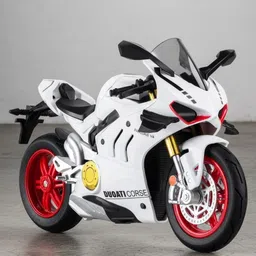 gknex 1:10 Metal Motorcycle Toy | Die-Cast Mini Sports Bike Model for Display-picture-42