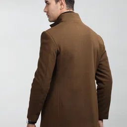 lure urban Wool Solid Coat For Men image 2