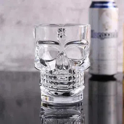 crownnprince CROWNPRINCE GLASS BEER DRAFT GLASSES, HALLOWEEN SKULL, GLASSWARE SOLID HANDLED CLEAR DRINKING,HOT ENERGY 500ML,CRYSTAL SKULLS Glass Beer Mug-picture-16