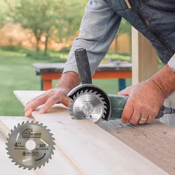 ranpra TCT 100mm Wood Cutting Blade | 30T Tungsten Carbide Circular Saw Wheel Wood Cutter image 5