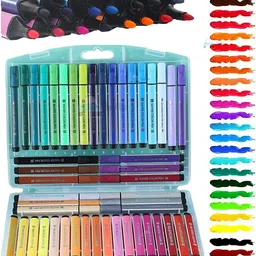 bongerking Washable Watercolor Pens Set Art Markers Colour Sketch Pens - 48 Set-picture-15