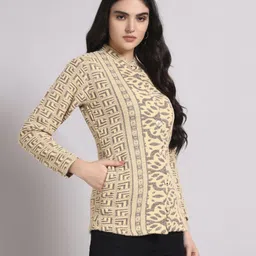 big dreams collection Wool Blend Floral Print Coat For Women image 3