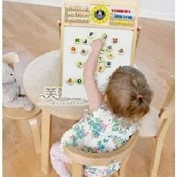 niyamat Magnetic Wooden Multipurpose Double-Sided Writing, Drawing Board image 3