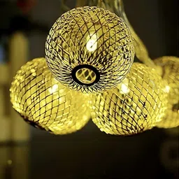 san90s 10 LEDs 3.5 m Yellow Steady Ball Rice Lights image 3