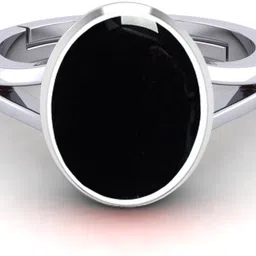 7.25 Ratti Created Sulemani Hakik White Adjustable Ring for Women and Men Brass Agate Brass Plated Ring-image-71