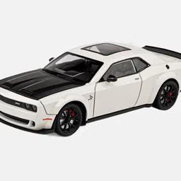 devdhan 1:24 Dodge Challenger SRT Hellcat Diecasts Metal, Pull Back, Light and Sound image 3