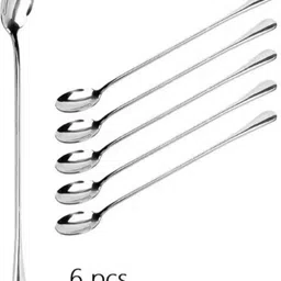 haniza DIVYANSI 6 LONG HANDLE Stainless Steel Dessert Spoon Set-picture-32