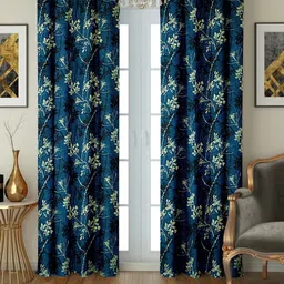cortina 213.36 cm (7 ft) Polyester Semi Transparent Window Curtain (Pack Of 2)-picture-11