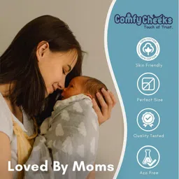 comfy cheeks Printed Single Swaddling Baby Blanket for AC Room image 4