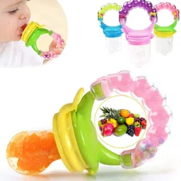 cutezilla 4 in 1 Fruit and Food Feeder Nibbler Nipple Teether Soother Pacifier Rattle Teether and Feeder-picture-26