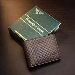 bounty craze Men Casual, Ethnic, Formal, Evening/Party, Trendy, Travel Brown Genuine Leather Wallet image 1