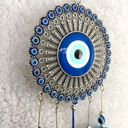 yashchandila Wind Chimes for Home Positive Energy, Evil Eye Hanging for Home Decor Steel Windchime image 5