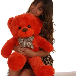 molap toys 2 FEET RED SOFT AND CUTE TEDDY FOR KIDS AND BIRTHDAY GIFT FOR SOMEONE SPECIAL - 60 cm image 3