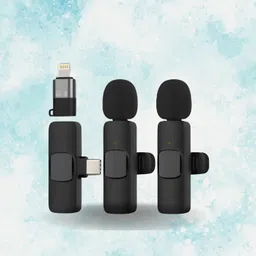sacro K9 Dual Wireless Mic WithCollar Microphone for YouTube &Live Voice RecordingL453 Microphone-picture-45