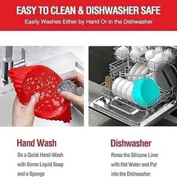 tanlesa 6 pcs silicon air fryer different size tray set Airfryer Tray image 3