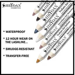 shryoan Secret True Eyes Kajal, Matte Finish, Ultra Sleek & Creamy Kajal | Waterproof image 5
