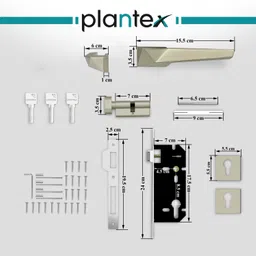plantex Zinc Alloy Polished Handlesets image 5