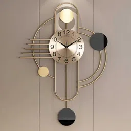nifsa store Analog 70 cm X 40 cm Wall Clock image 1