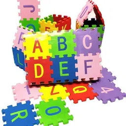 cyrus 100% Best Selling Puzzle for Kids Mini Size Interlocking ABCD and 0-9 Numbers image 4