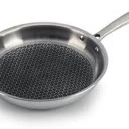 milicrystal Triply Stainless Steel Honeycomb Non-Stick Fry Pan Tawa 22 cm diameter image 1
