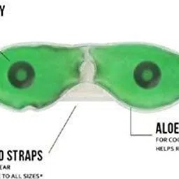 gfsu Aloe Vera Cool Gel Eye Mask Summer Ice Cooling Sleeping Mask image 3