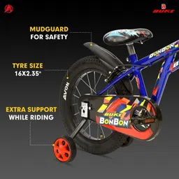 avon BONBON 16T Kids Cycle with Training Wheels and V Brake for 5 to 8 Years age 16 T (inch) Road Cycle image 5