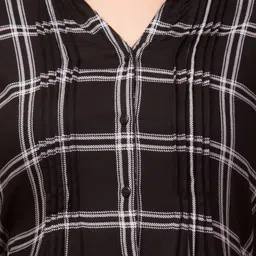 hive91 Women Shirt Black Knee Length Dress image 4