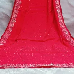 sudev fashion Self Design Daily Wear Georgette Saree image 2