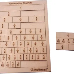 kraftsman Mathematics Fractions Learning/strips and bars learning and puzzle board | Color kit included-picture-15