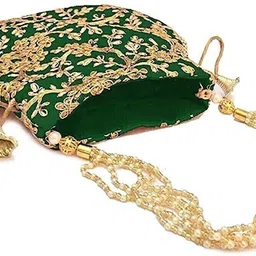 daily deals Women Blue, Green Potli image 5