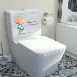 rehandecors 28 cm Toilet seat stickers Removable Sticker image 2