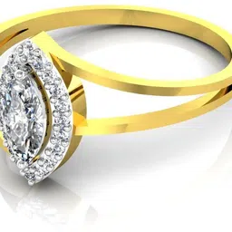 avsar BOR014YA 18kt Cubic Zirconia Yellow Gold ring image 4