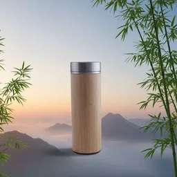 ecotwist 450 ml Bamboo, Stainless Steel Flask-picture-22