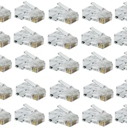 Etake (Pack of 25) RJ45 Connectors Modular 8 Pin Network Cable Plugs RJ-45 Adapter Crimps Network Connector Network Interface Card-picture-33