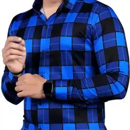 shadowknight Men Regular Fit Checkered Spread Collar Casual Shirt-picture-19