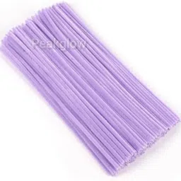 glowflora High-Quality Purple Pipe Cleaners for DIY Crafts & Art (100pcs) image 3